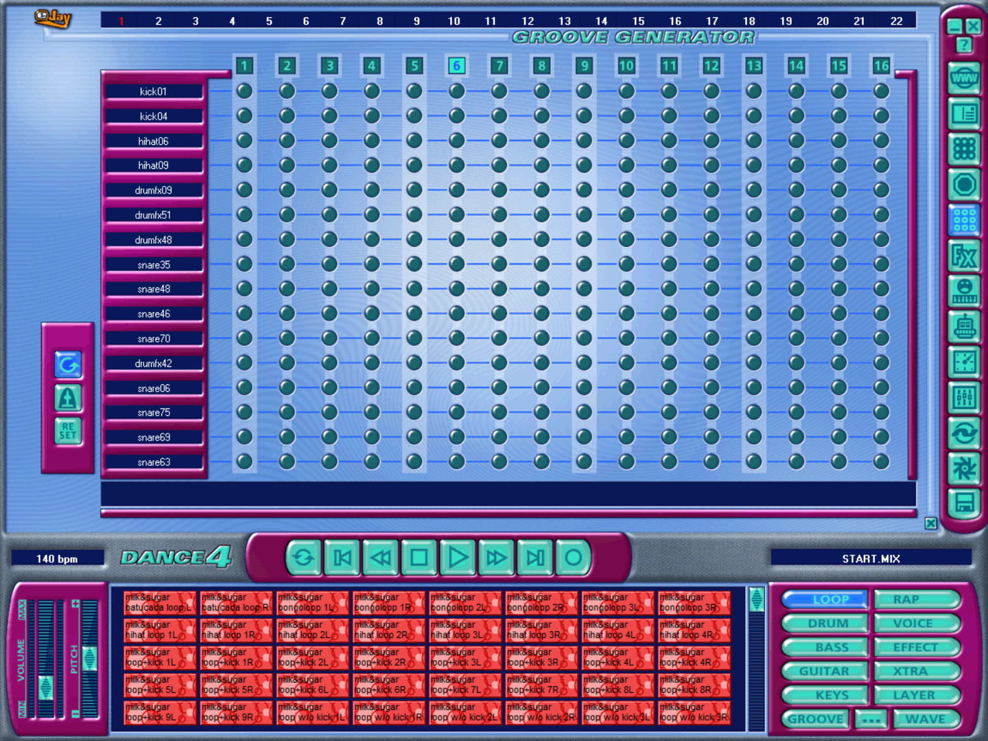 eJay-Dance-4-groove-generator-1 eJay Dance 4 Club Machine