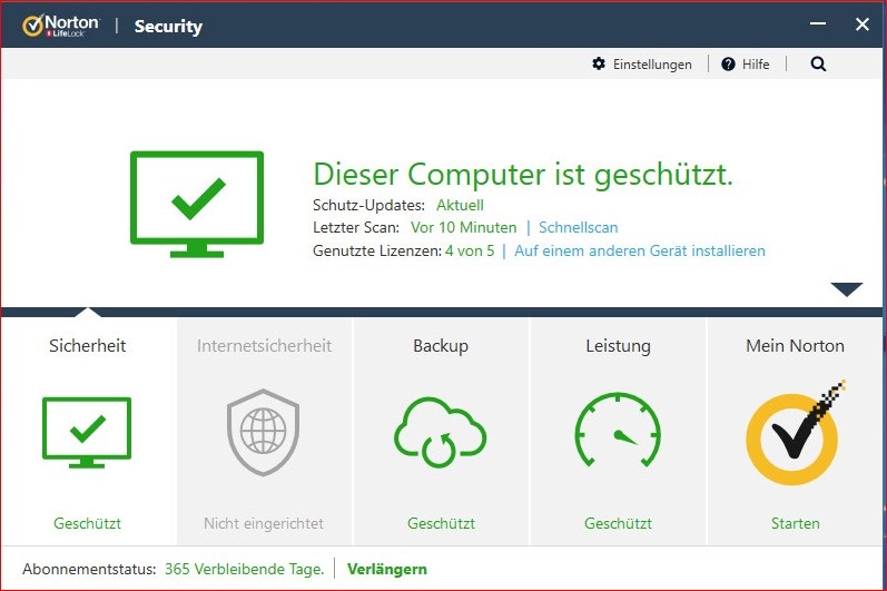 Norton 360 Premium, 75 GB Cloud-Backup, 10 Geräte 1 Jahr